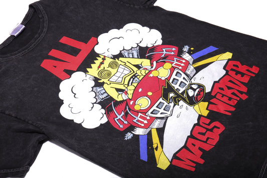 Mass Nerder Tee (Black Mineral Wash)